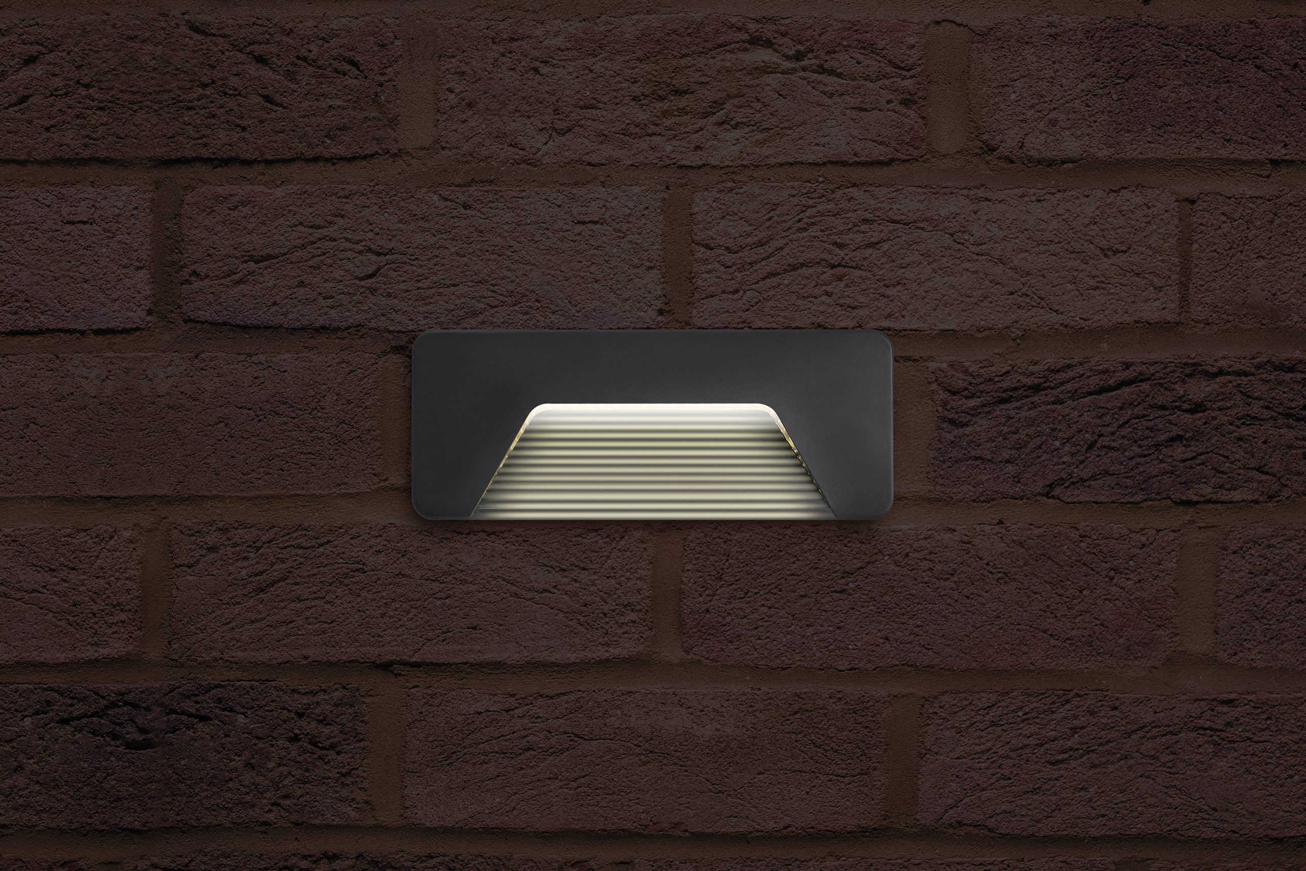 OUTDOOR DECORATIVE WALL LIGHT PATHLUX BRICK IP65 150LM 3W 3000K DOWN LIGHT DARK GREY